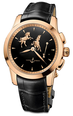 Review Replica Ulysse Nardin 6106-130 / E2-HORSE Complications Hourstriker watch - Click Image to Close